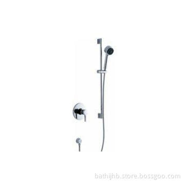 Modern Single Lever Wall Mount Bathroom Sink Faucet Brass C